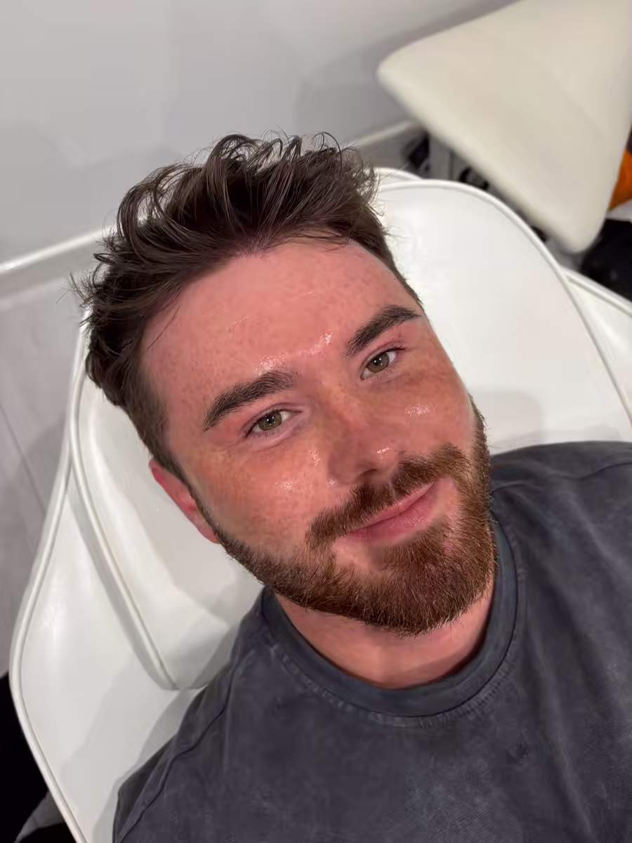 Close-up skin texture after treatment
